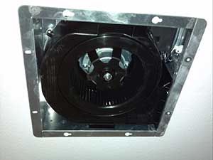 replace old exhasut fan with super quiet new fan