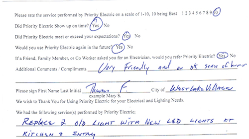 priority Electric Review